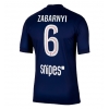 Camisa de Futebol Paris Saint-Germain Illia Zabarnyi #6 Equipamento Principal 2025-26 Manga Curta Camisa de Futebol Paris Saint-Germain Illia Zabarnyi #6 Equipamento Principal 2025-26 Manga Curta